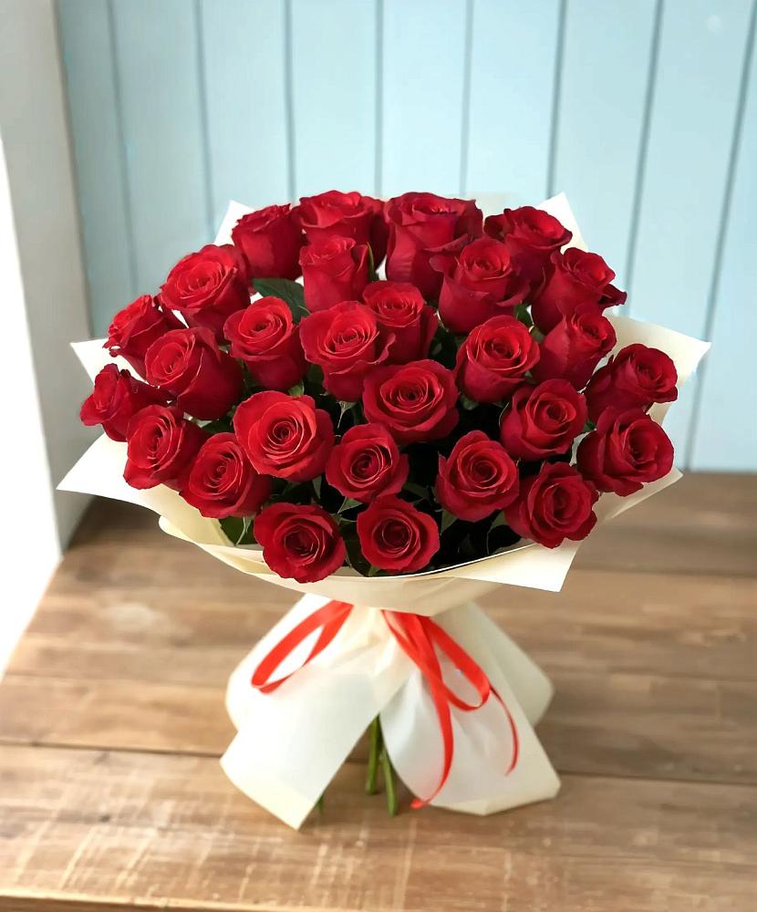 Букет 29 Красных роз в Ольховке