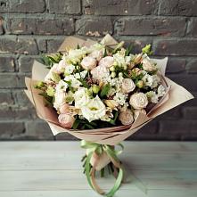 Букет цветов из:  Альстромерии, Розы и Хризантемы в Ольховке