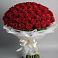 Букет 101 Красная роза Блэк Мэджик в Ольховке