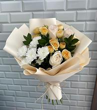 Букет цветов из:  Розы и Хризантемы #REPLACE_PRED# Ольховке