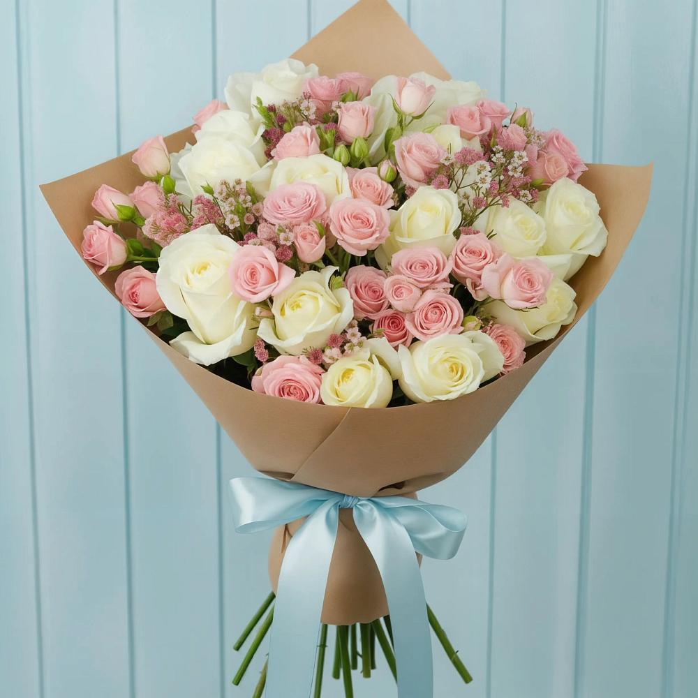 Букет цветов из: Розы в Ольховке