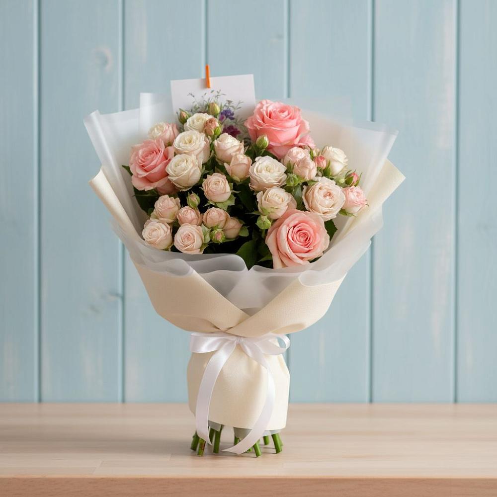 Букет цветов из: Розы в Ольховке