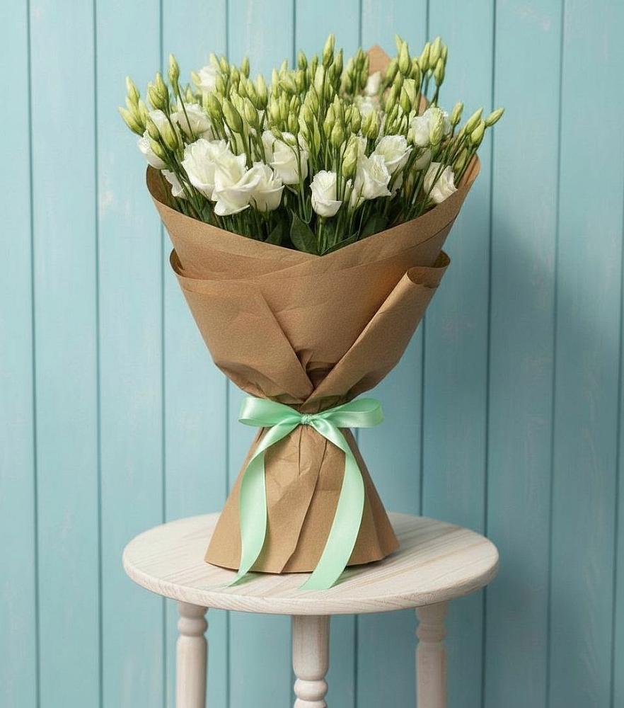 Букет цветов из: Лизиантусы в Ольховке