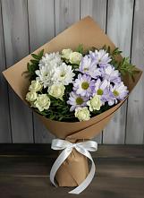 Букет цветов из:  Хризантемы и Розы в Ольховке