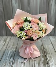 Букет цветов из:  Гвоздики, Розы и Хризантемы в Ольховке