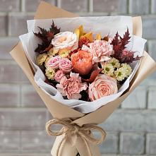 Букет цветов из:  Гвоздики, Хризантемы и Розы в Ольховке