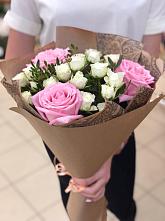 Букет цветов из:  Розы #REPLACE_PRED# Ольховке