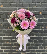 Букет цветов из:  Герберы и Хризантемы в Ольховке