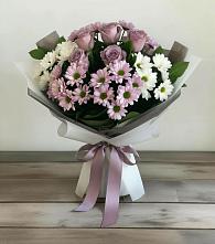 Букет цветов из:  Хризантемы и Розы в Ольховке