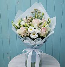 Букет цветов из:  Розы и Лизиантусы #REPLACE_PRED# Ольховке