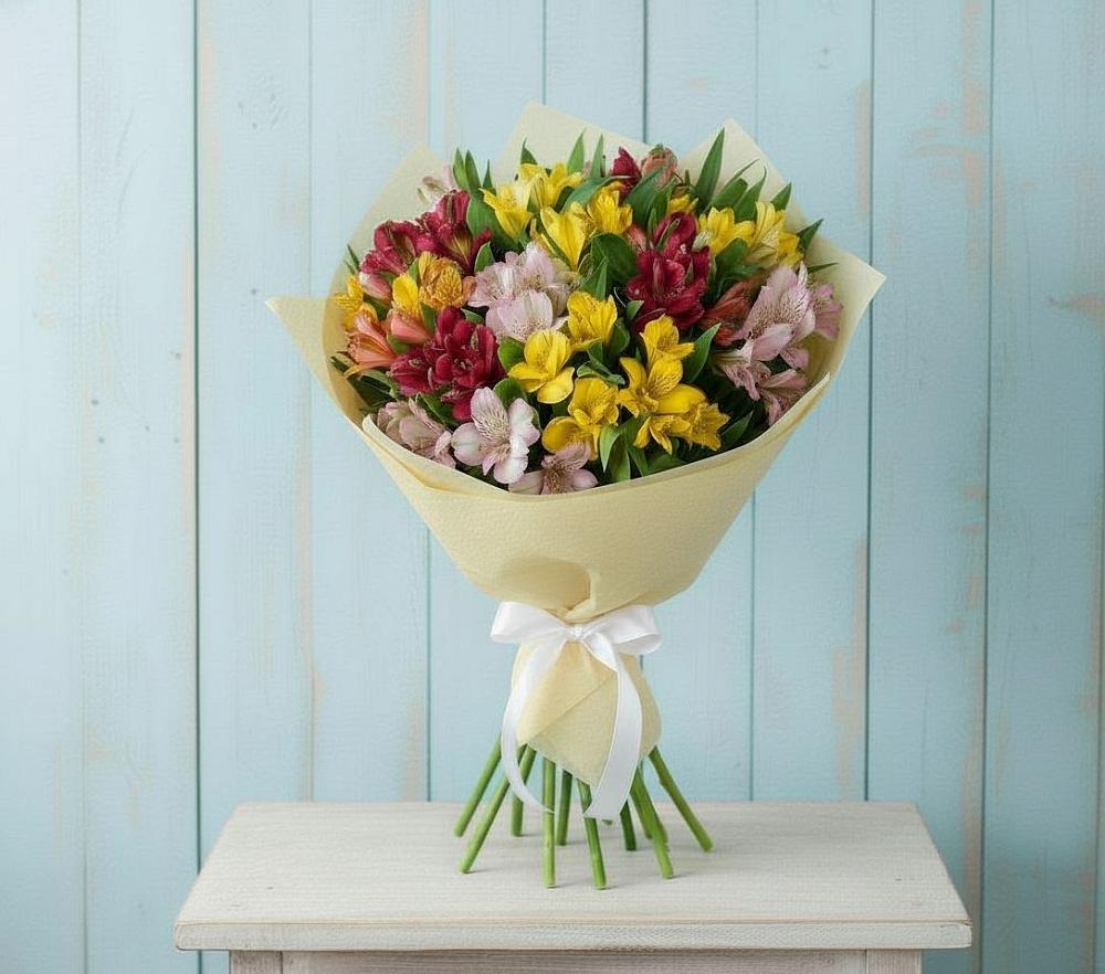 Букет цветов из: Альстромерии в Ольховке