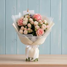 Букет цветов из:  Розы #REPLACE_PRED# Ольховке